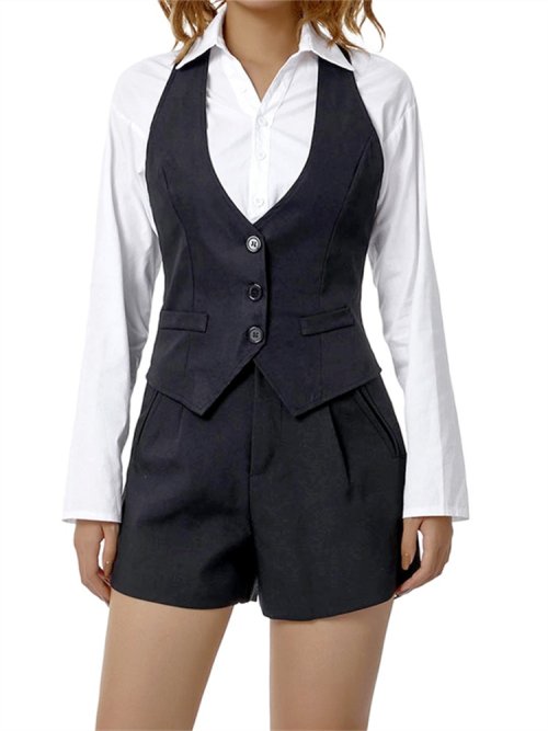 Zdjęcie Elegancka Kamizelka Damska Vintage Bez Rękawów