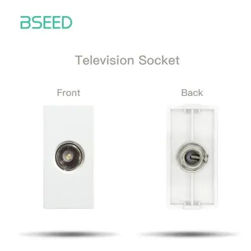 TV prise blanc