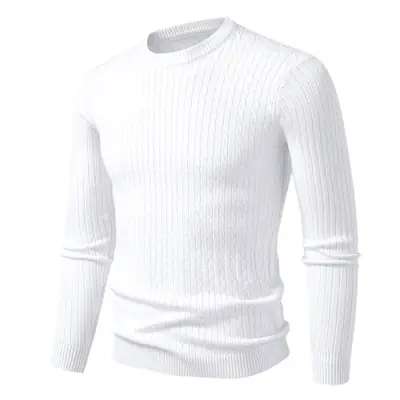 Image de Pull Homme Col Rond Tricot Câble - Style Décontracté