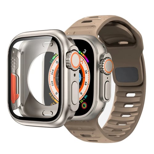 Imagen de Funda + correa para Apple Watch Band 45mm44mm41mm 42 40mm pulsera de silicona inteligente Iwatch Series 3 4 5 6 Se 7 8 9 cambio a Ultra funda