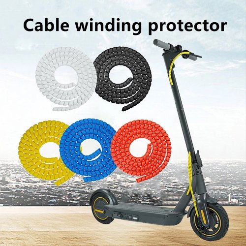 Imagen de Protector de Cable para Bicicleta Eléctrica Xiaomi M365 - Organizador de Líneas con Envoltura de Tubería de Bobinado para Scooter