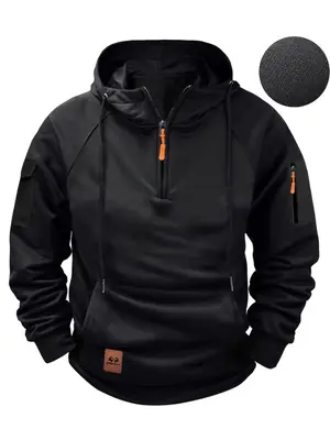 Image de Sweat à Capuche Polaire - Grande Taille & Multi-Poches