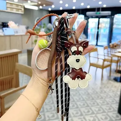 Image de Pendentif Chien Schnauzer Mignon - Accessoire de Sac à Main