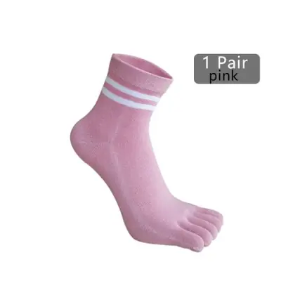 Image de Chaussettes à 5 doigts en coton doux - 5 paires