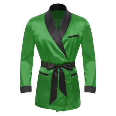 Image de Pyjama Homme Kimono Satin - Confort & Élégance