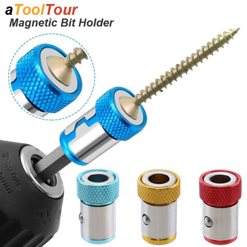 Afbeelding van Magnetische Ring Cross Phillips Schroevendraaier Bithouder 6.35mm 1/4 Universele Legering Anti-corrosie Sterke Magnetiseur Power Handje
