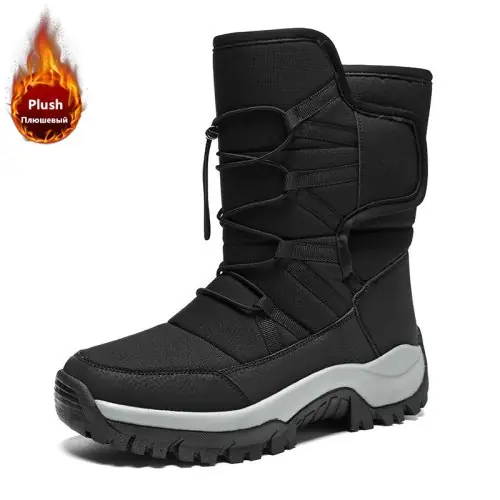 Image de Bottes Hiver Homme - Chaudes, Imperméables & Antidérapantes