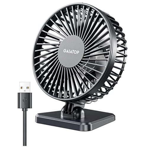 Image of GAIATOP Mini USB Desktop Fan Portable Fan Desktop Office USB Quiet Cooling Fans Three Speed Adjustment Suitable For Home Office