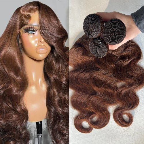 Immagine di Estensioni Capelli Brasiliani Onde del Corpo Marroni