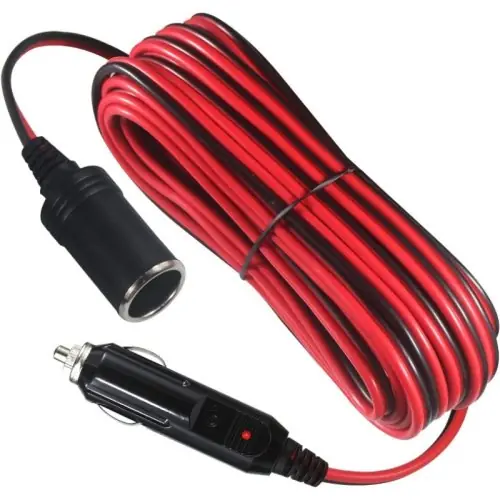 Image de Câble Allume-Cigare 12V - Extension 2m/5m avec Indicateur Lumineux