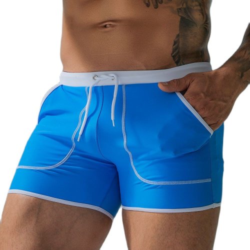 Imagen de Bañadores Deportivos para Hombre – Traje de Baño Elástico y Sexy para Playa, Surf y Actividades al Aire Libre