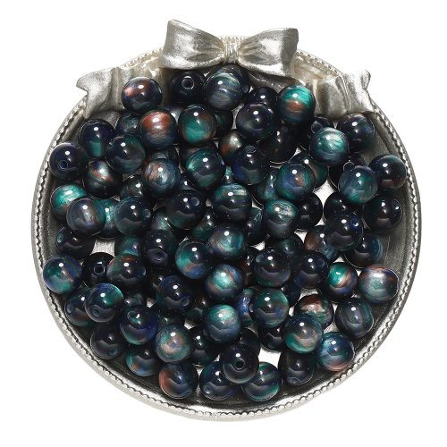 Afbeelding van Donkere Cat Eye Hars Kralen - DIY Sieraden Set
