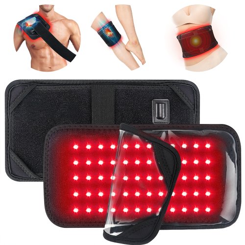 Afbeelding van 60 LEDs 660nm Rood Licht Infrarood Riem 850nm Terug Vetverbranding Wrap Afslanken Machine Taille Warmte Pad Voor spierpijn Huidverzorging