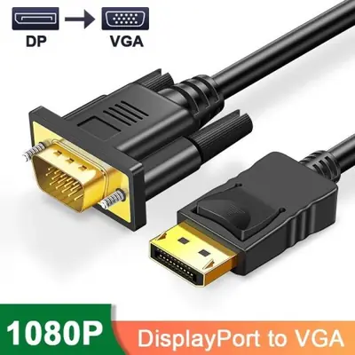 Image de Adaptateur DisplayPort vers VGA - Câble Vidéo HD