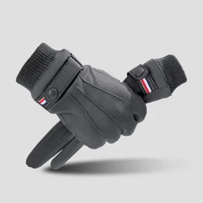Image de Gants de Cyclisme Homme - Chauds, Écran Tactile & Anti-Vent