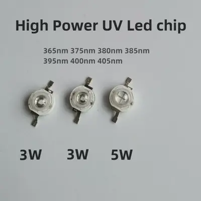 Image de LED UV Haute Puissance 365-405nm - Éclairage Violet Intense