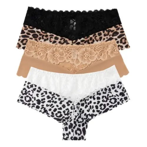 Image de Lingerie Dentelle Léopard - Ensemble 3 Pièces Sexy