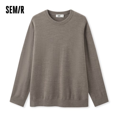 Afbeelding van Herensweater Winter 2024 - Effen Wollen Trui voor Mannen