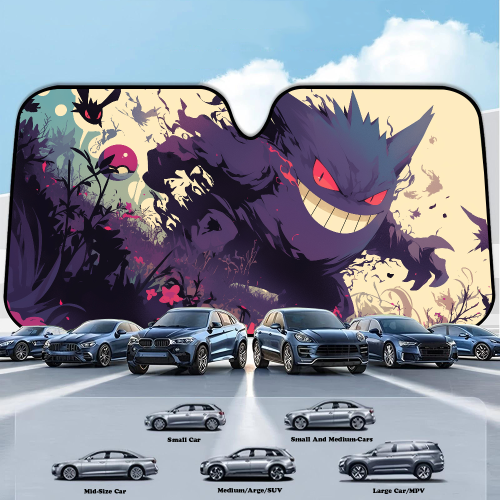 Image de Pare-soleil Voiture Gengar - Protection UV Réfléchissante
