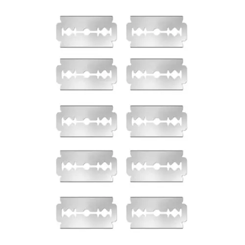 Image de Rasoir à Barbe Classique - Acier Inoxydable & Lames de Sécurité