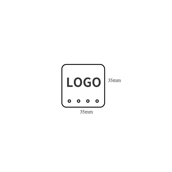 3.5x3.5cm mit Logo