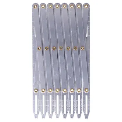 Image de Jauge de Couture Extensible en Aluminium - Précision et Durabilité