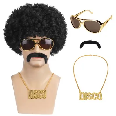 Image de Kit Disco UV Homme - Style 70s/80s