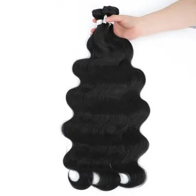 Image de Extensions Cheveux Synthétiques Blondes Ombrées - Body Wave