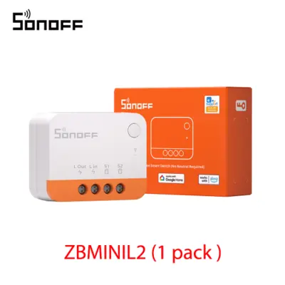 Image de Sonoff ZBMini L2 - Interrupteur Zigbee Sans Fil 2 Voies