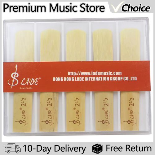 Imagen de 10 unids/set de cañas para clarinete Bb, caña de bambú tradicional, fuerza 1,5/2,0/2,5/3,0/3,5, accesorios para instrumentos de viento de madera, piezas para clarinete