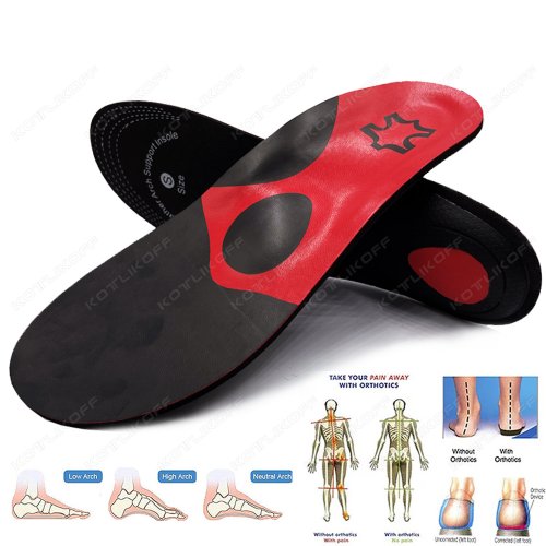 Afbeelding van Orthopedische Binnenzolen met Latexsteun voor Platte Voeten – Antibacterieel & Comfortabel Inzetstuk voor Schoenen
