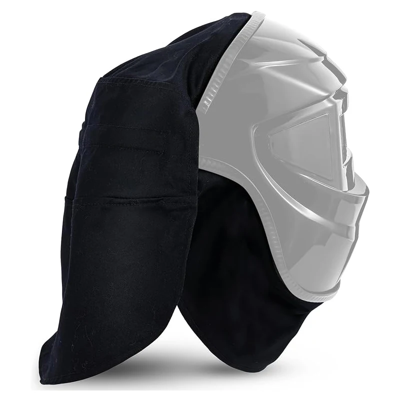 Afbeelding van Gelaste Helmhoes en Helmlabelset met Afdichting voor Optimale Neksbescherming – Compleet Lasaccessoirepakket