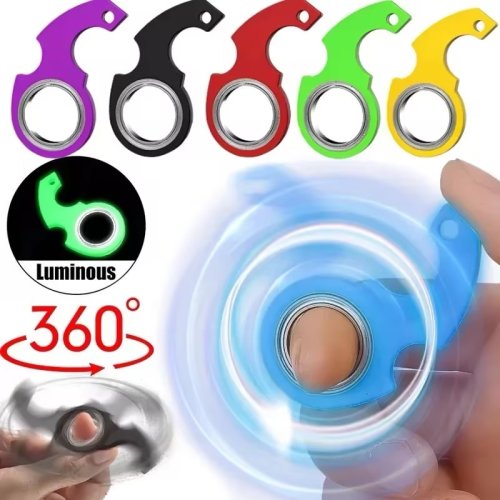 Imagen de Juguete Anti-Estrés Giratorio para Dedo: Divertido Spinner de Pulgar con Diseño Moderno y Efecto Calmante Ideal para Niños y Adultos