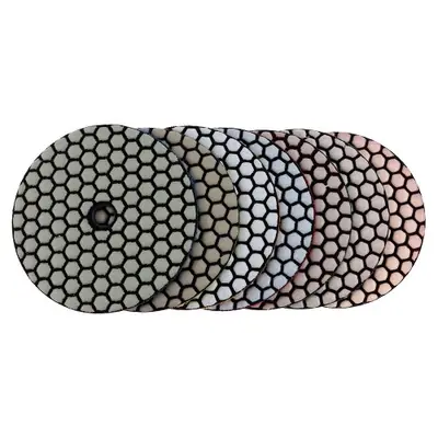 Image de Kit de Polissage 4 Pouces - 7 Pièces pour Marbre, Granit & Béton