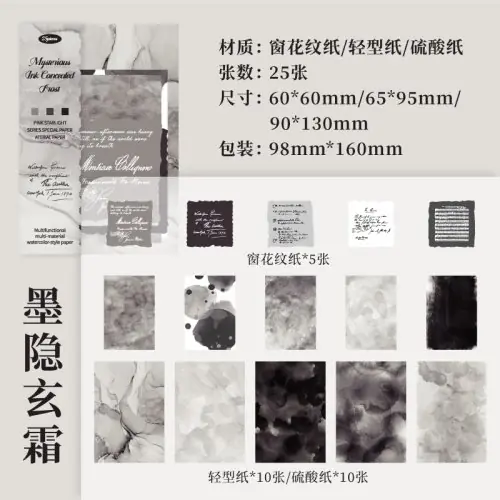 Image de Kit Scrapbooking Vintage - 25 Feuilles Décoratives