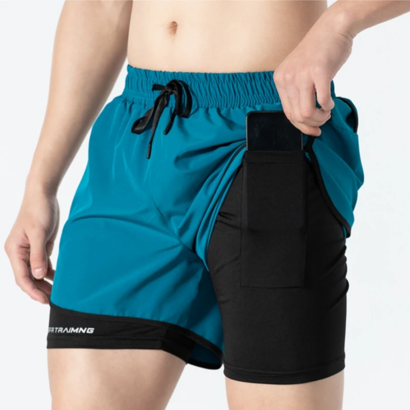 Image de Shorts Homme 2 en 1 Sport & Fitness - Séchage Rapide