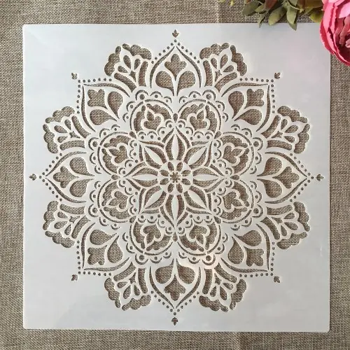 Image de Pochoirs Mandala 30x30 cm - Décoration Créative