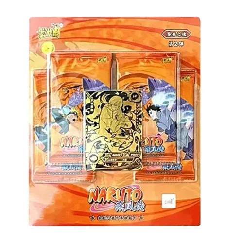 KAYOU Scatola di carte Naruto originali Anime Figure Card Booster Pack Collezione Sasuke Flash Card Toy Compleanno Regalo di Natale per i bambini