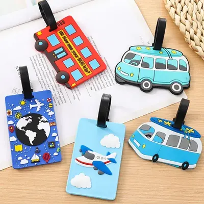 Image de Étiquettes de Bagage Mignonnes en PVC & Silicone