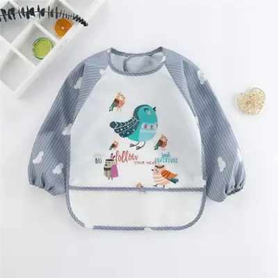 Image de Écharpe imperméable bébé - Bavoir manches longues