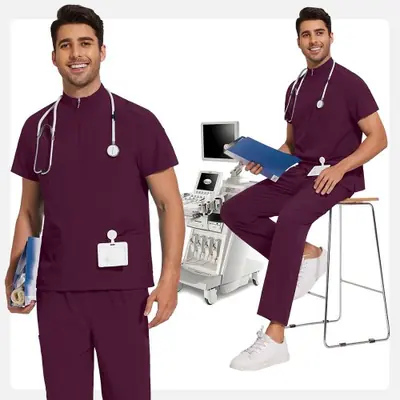Image de Uniforme Médical Homme - Tenue Professionnelle Hospitalière