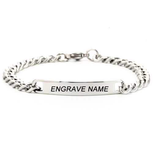 Afbeelding van Gepersonaliseerde Roestvrijstalen Armband - Uniek & Stijlvol