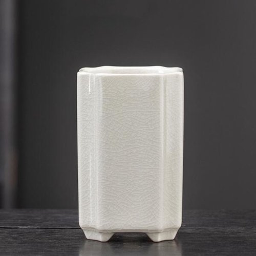 Zdjęcie Porcelanowy Kwadratowy Doniczka Celadonowa – Elegancka Dekoracja do Domu i Ogrodu