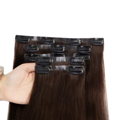 Image de Extensions de Cheveux Remy - Clip-In Invisibles & Naturels