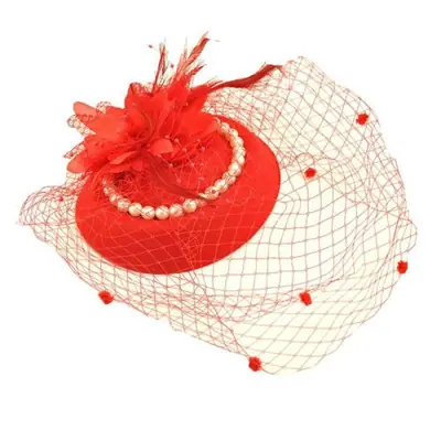 Image de Chapeau de Mariée Élégant avec Plumes