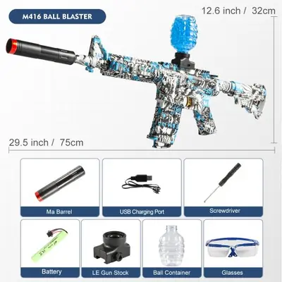 Pistolet Électrique M416 Jouet - Tir Précis & Outdoor Fun