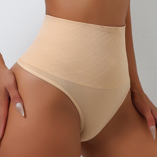 Imagen de Flarixa tangas de cintura alta, bragas sin costuras para mujer, lencería con Tanga, Control de barriga, faja moldeadora, ropa interior moldeadora