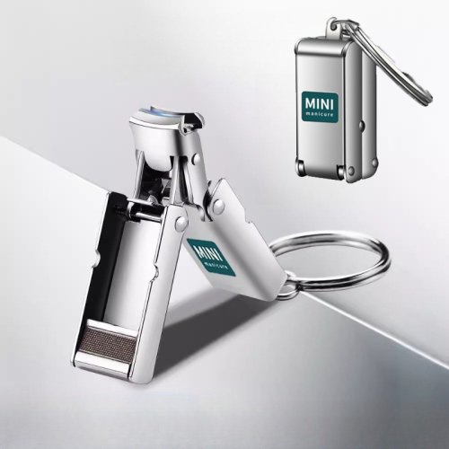 Image of Premium Stainless Steel Collapsible Nail Clippers – Portable, Compact & Durable Manicure Tool for Travel and Daily Use