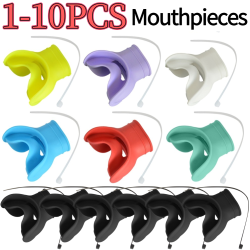 Imagen de Boquilla de Buceo de Silicona Ligera con Cubierta Portátil, Interfaz Universal Segura y Suave para Respiración Subacuática