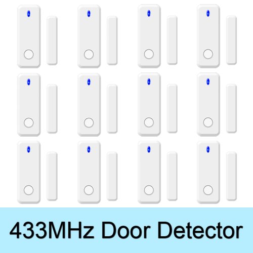 Afbeelding van Draadloze Deur- en Raamsensor 433MHz met EV1527 Code – Magnetische Detector voor Smart Home Beveiligingssysteem
